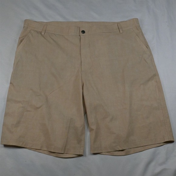 Colosseum Athletics 40 x 10" Khaki Tech Wicking Golf Chino Shorts - Picture 1 of 3